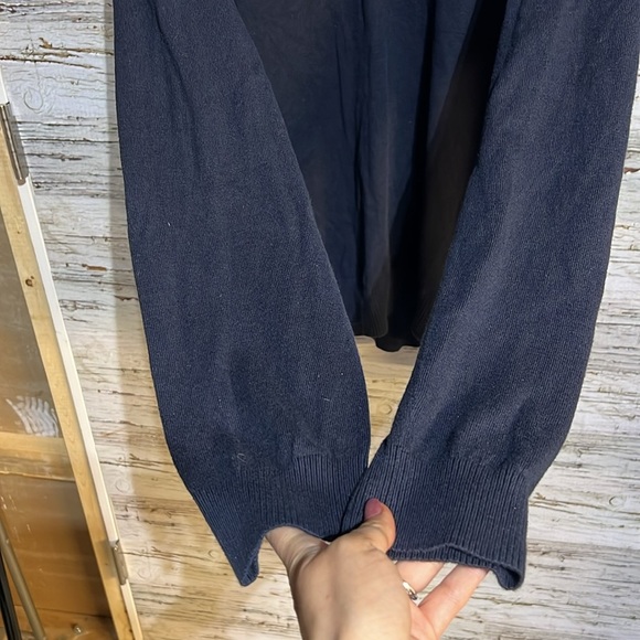 Eddie Bauer navy blue 1/4 zip sweater size XL - Picture 7 of 9